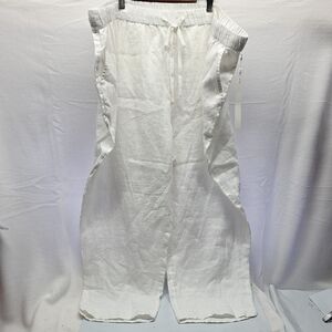 Caslon White Wide Leg Linen Pants